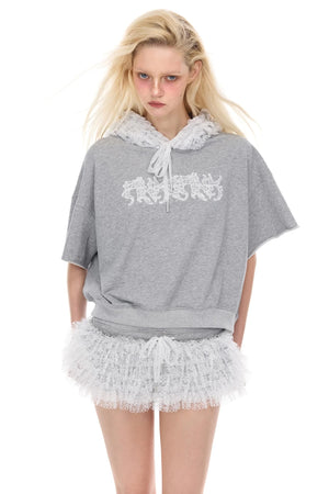 Lace Hooded Tee