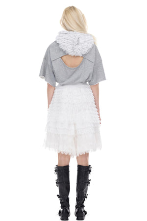 Lace Hooded Tee