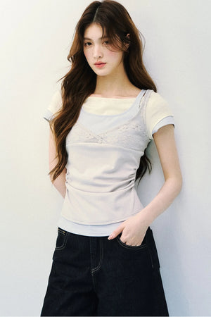 Lace Knit Camisole Top