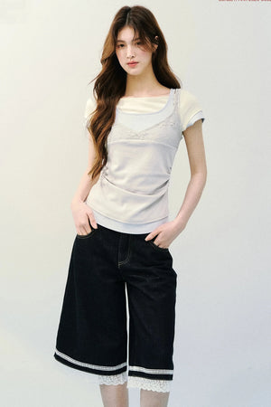 Lace Knit Camisole Top