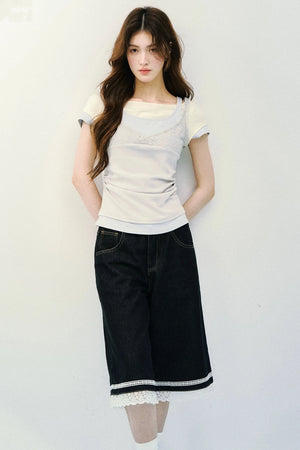 Lace Knit Camisole Top