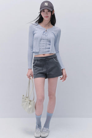 Lace Knitted Cardigan Set-Up