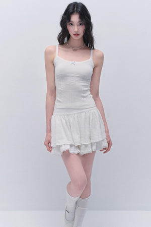 Lace Knitted Cardigan Set-Up