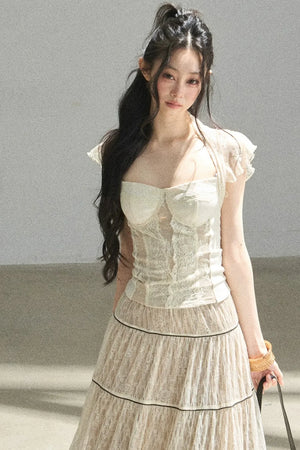 Lace Moonlit Rose Top