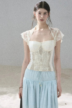 Lace Moonlit Rose Top