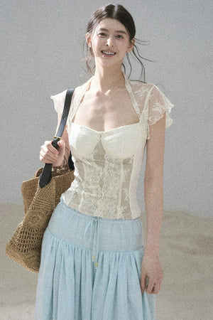 Lace Moonlit Rose Top