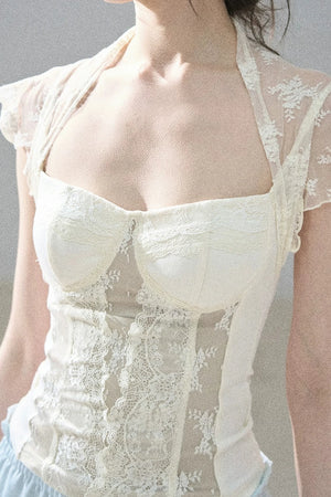 Lace Moonlit Rose Top