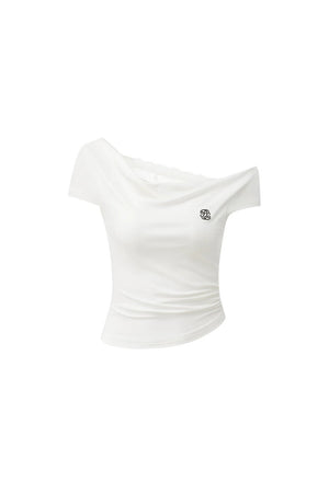 Lace Off-Shoulder T-Shirt