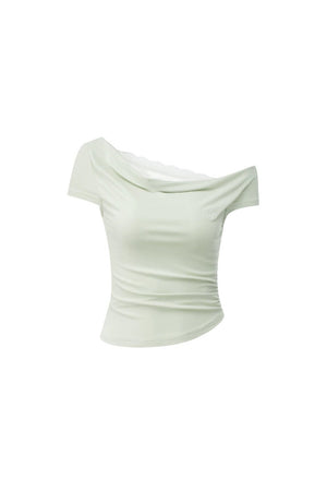 Lace Off-Shoulder T-Shirt