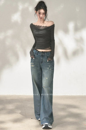Lace Off-Shoulder Top