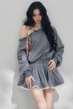Lace One-Shoulder Dress