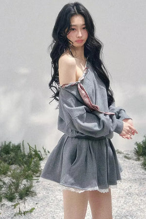 Lace One-Shoulder Dress
