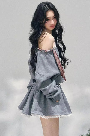 Lace One-Shoulder Dress
