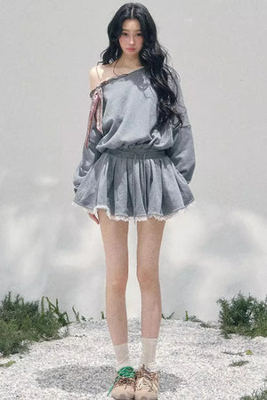 Lace One-Shoulder Dress