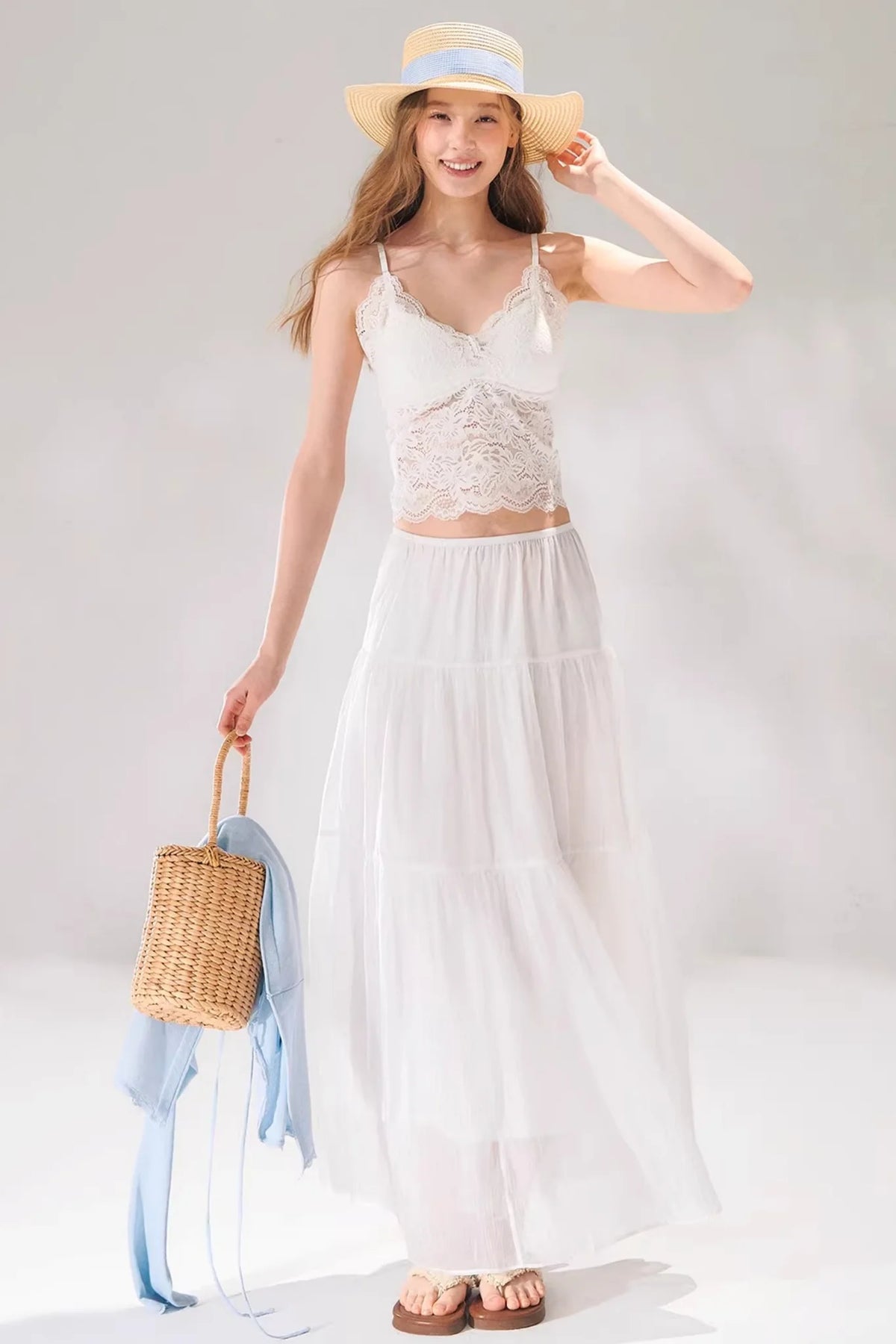 Lace Patchwork Camisole Vest