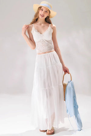 Lace Patchwork Camisole Vest