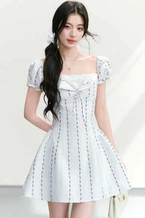 Lace Patchwork Floral Dress