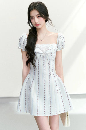 Lace Patchwork Floral Dress