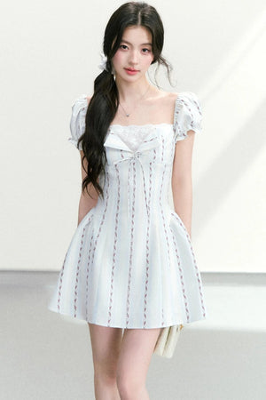 Lace Patchwork Floral Dress