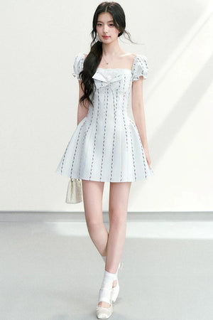 Lace Patchwork Floral Dress