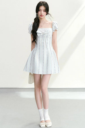 Lace Patchwork Floral Dress