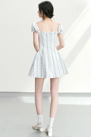 Lace Patchwork Floral Dress