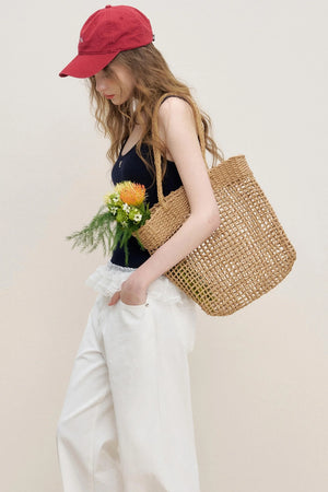Lace Patchwork Knit Suspenders