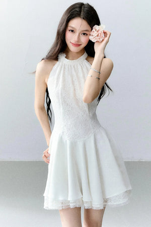 Lace Sequin Floral Dress