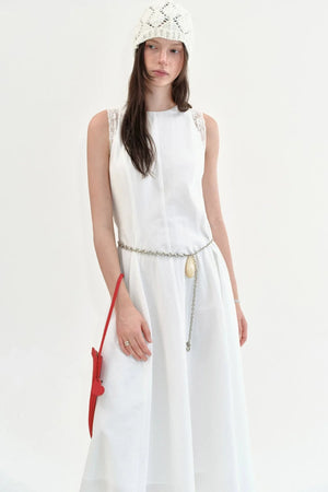 Lace Splicing A-Line Dress