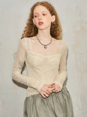 Lace Sunscreen Sweet Top