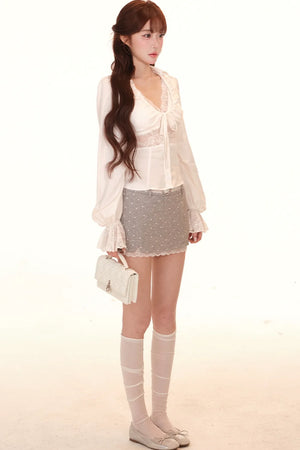 Lace Tencel Polka Dot Set-Up