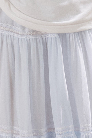 Lace Tiered Long Skirt