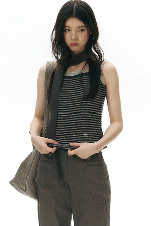 Lace-Trimmed Embroidered Camisole