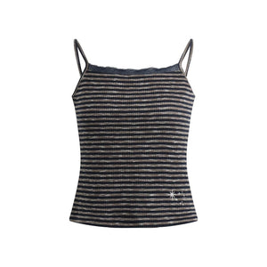 Lace-Trimmed Embroidered Camisole