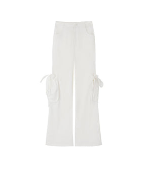 Lace-Trimmed Womens Pants