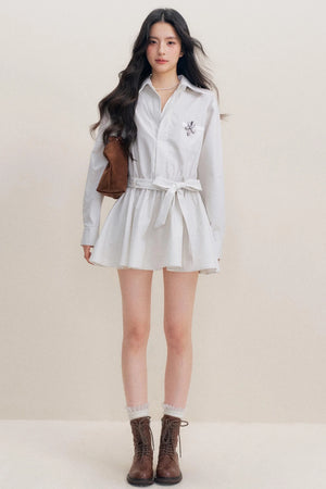 Lace-Up Craft Dress