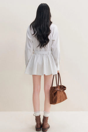 Lace-Up Craft Dress