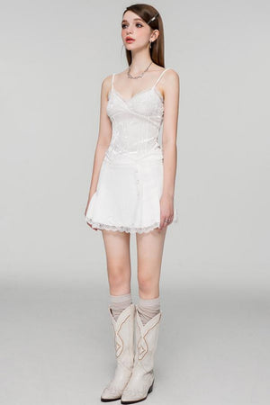 Lace Velvet Camisole Top