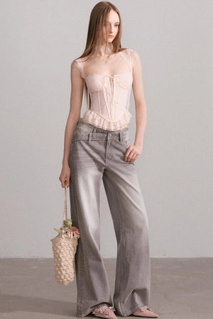 Laced Bustier Top