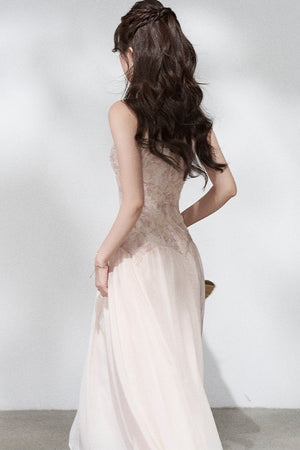 Ladylike Lace Halterneck Dress