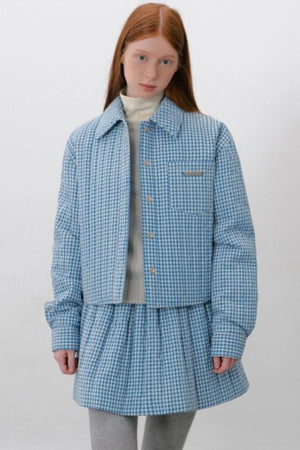 Lapel Dropped Shoulder Quilted Jacket
