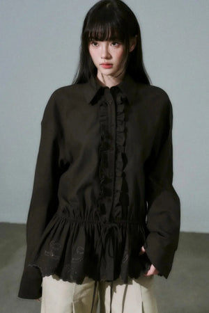 Laser Cut Tencel Shirt