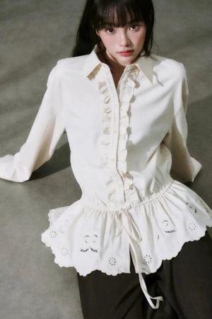 Laser Cut Tencel Shirt