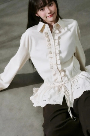 Laser Cut Tencel Shirt