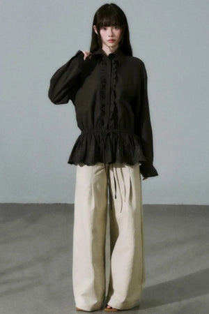 Laser Cut Tencel Shirt