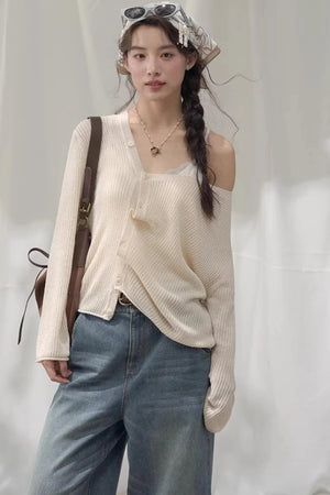 Laser Embossed Vintage Jeans