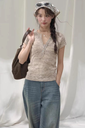 Laser Embossed Vintage Jeans