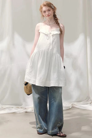Laser Embossed Vintage Jeans