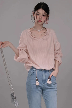 Laser Embroidery Washed Denim Pants