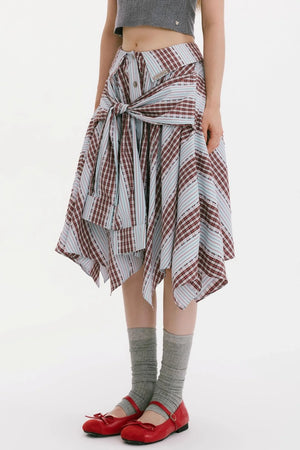 Late Summer Rhapsody Strap Skirt